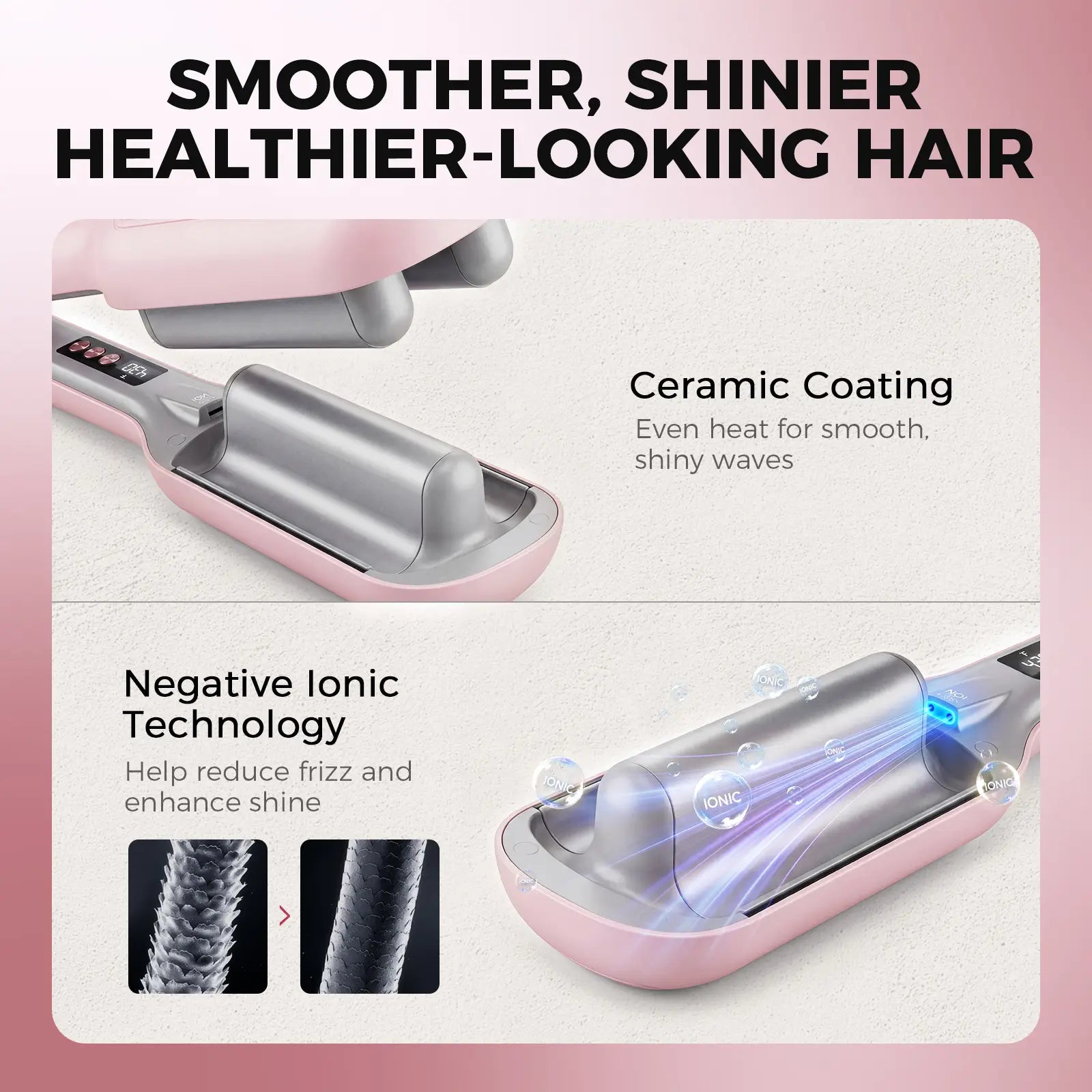 Ufree Smart Timer Deep Wave Hair Crimper Waver