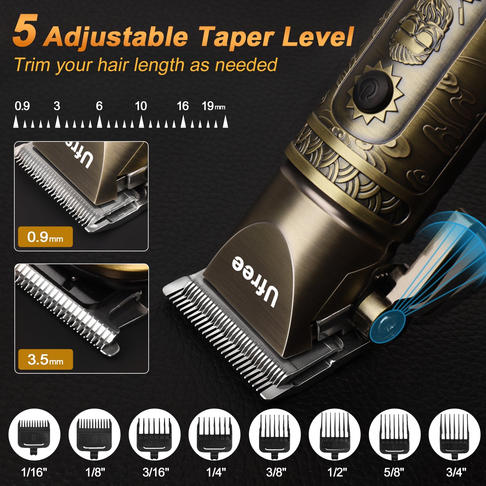 Ufree 3 - in - 1 Beard Trimmer Hair Clipper Set - AMU-2116-Q321-SF