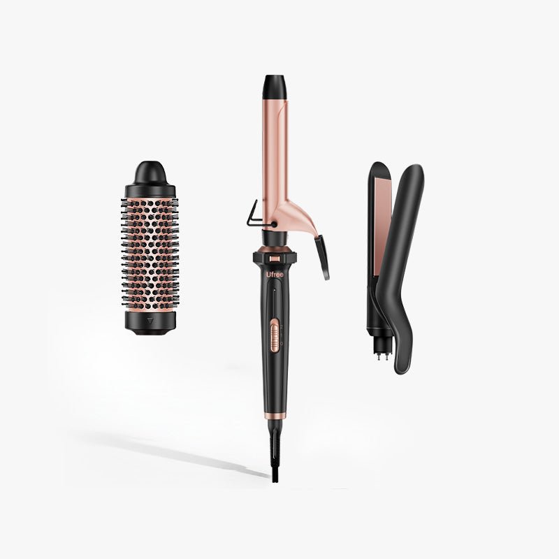 Ufree 3-in-1 Hair Styling Set - Black & Rose Gold Amazon.com: Ufree 3-in-1 Beard Trimmer for Men, IPX6  main image 4