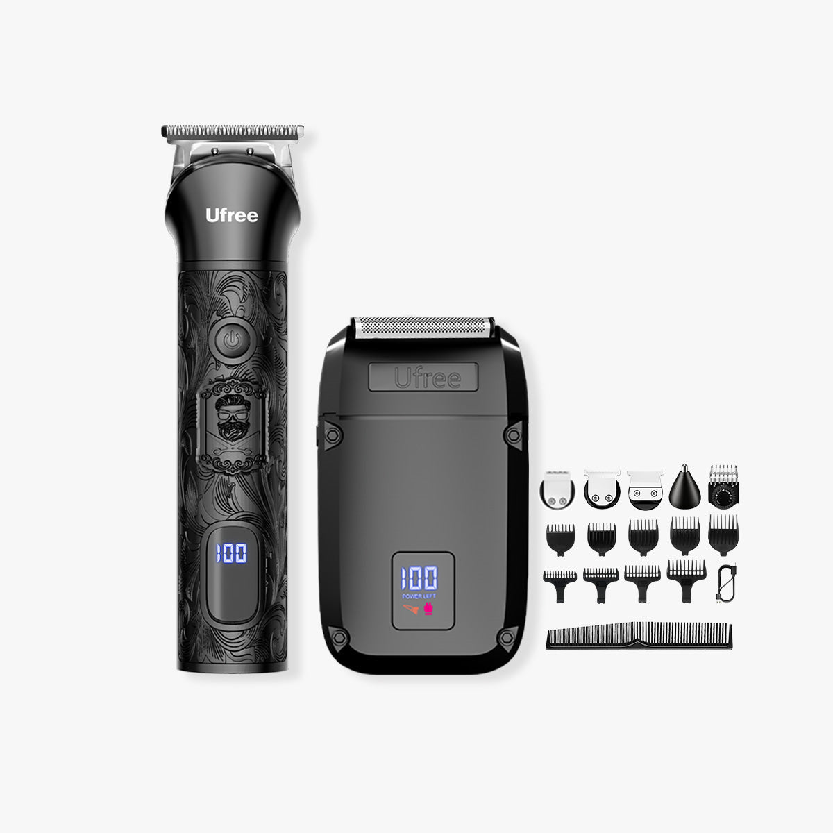 Ufree Beard Trimmer & Electric Razor 2 - in - 1 Set - AMU-6118-Q311-SF