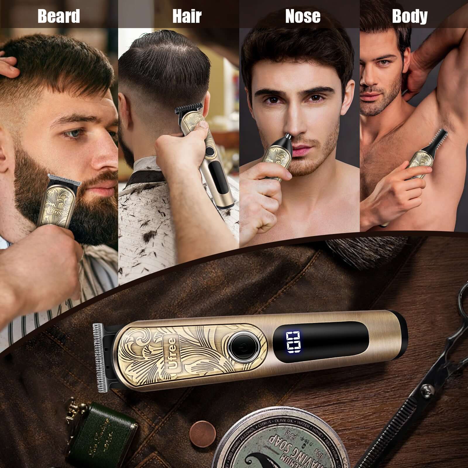 Ufree Beard Trimmer Electric Razor Shaver - U-2216-Q311-SF