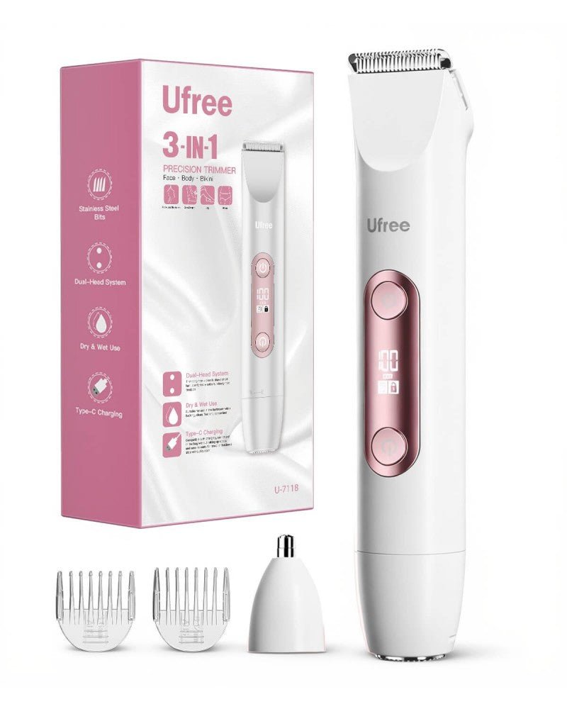 Ufree Bikini Trimmer Electric Razors for Women Dual Head - AMU-7118-Q321-SF