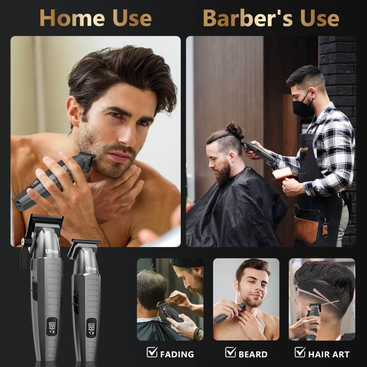 Ufree Hair Clipper with Barber Bag Set - AMU-858-Q311-SF