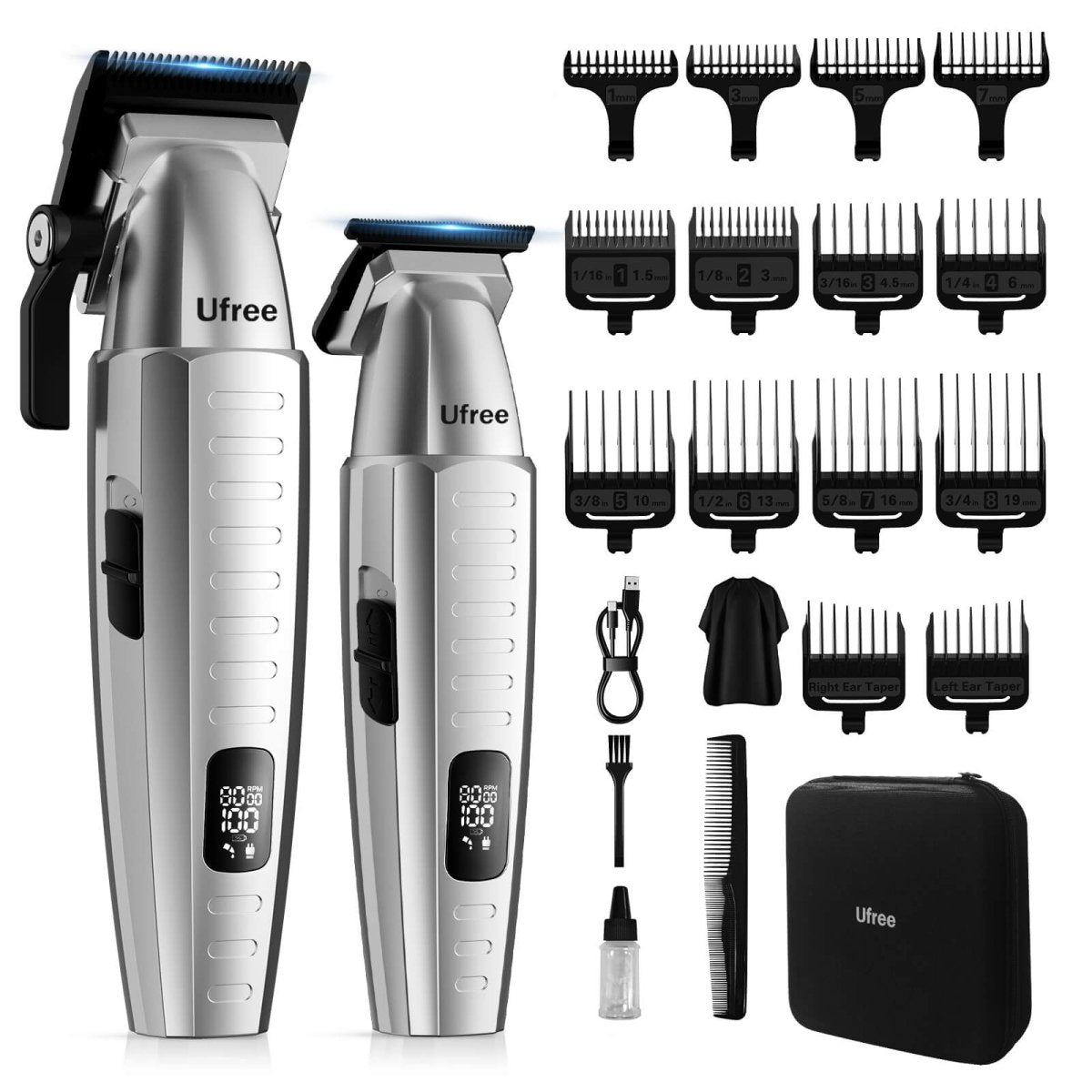 Ufree Professional Hair Clippers and Trimmers Set for Men with Bag - AMU-858-Q321-SF