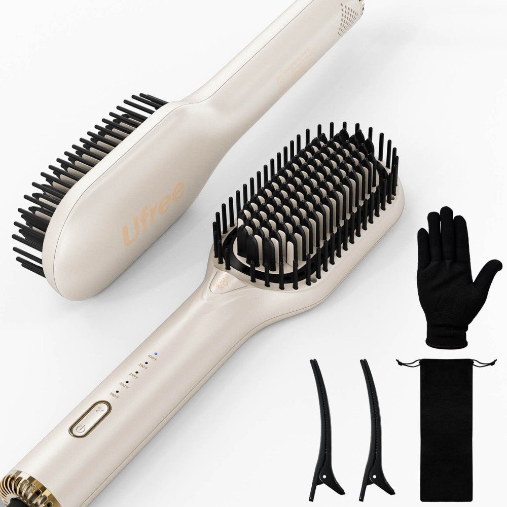Ufree Upgraded Hair Straightener5 Temps Straightening Brush - AMU-9288-M311-SF