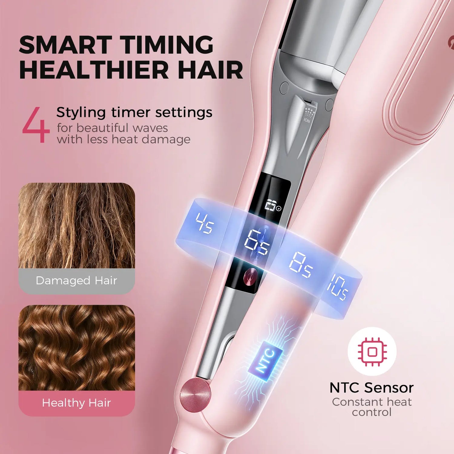 Ufree Smart Timer Deep Wave Hair Crimper Waver