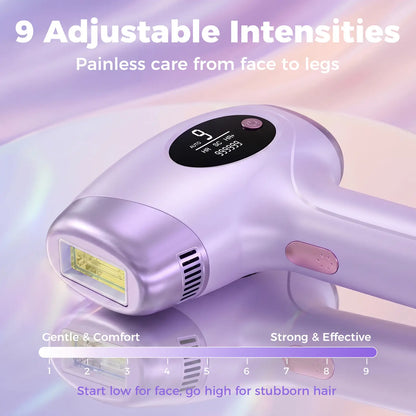 Ufree At-Home IPL Laser Hair Removal Device - Permanent Painless Hair Remover for Face, Bikini Line, Legs, Underarms - 990,000 Flashes