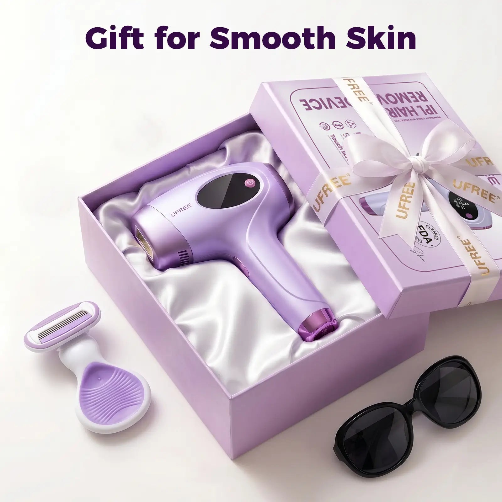 Ufree At-Home IPL Laser Hair Removal Device - Permanent Painless Hair Remover for Face, Bikini Line, Legs, Underarms - 990,000 Flashes