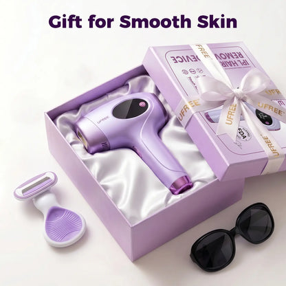 Ufree At-Home IPL Laser Hair Removal Device - Permanent Painless Hair Remover for Face, Bikini Line, Legs, Underarms - 990,000 Flashes