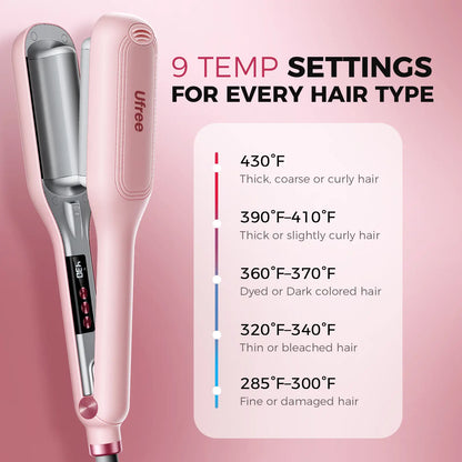 Ufree Smart Timer Deep Wave Hair Crimper Waver