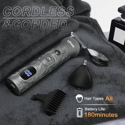 Ufree All In One Barber Clipper and Trimmer Set