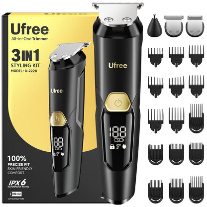 Ufree 3 - in - 1 Beard Trimmer Kit - AMU-2228-Q311-SF