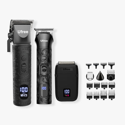 Ufree 3 - in - 1 Clipper &amp; Trimmer &amp; Foil Shaver Combo Set - AMU-2116-Q321-SF