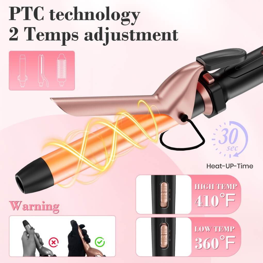 Ufree 3 in 1 Curling Iron Wand Set - AMU-3166S-M312-SF