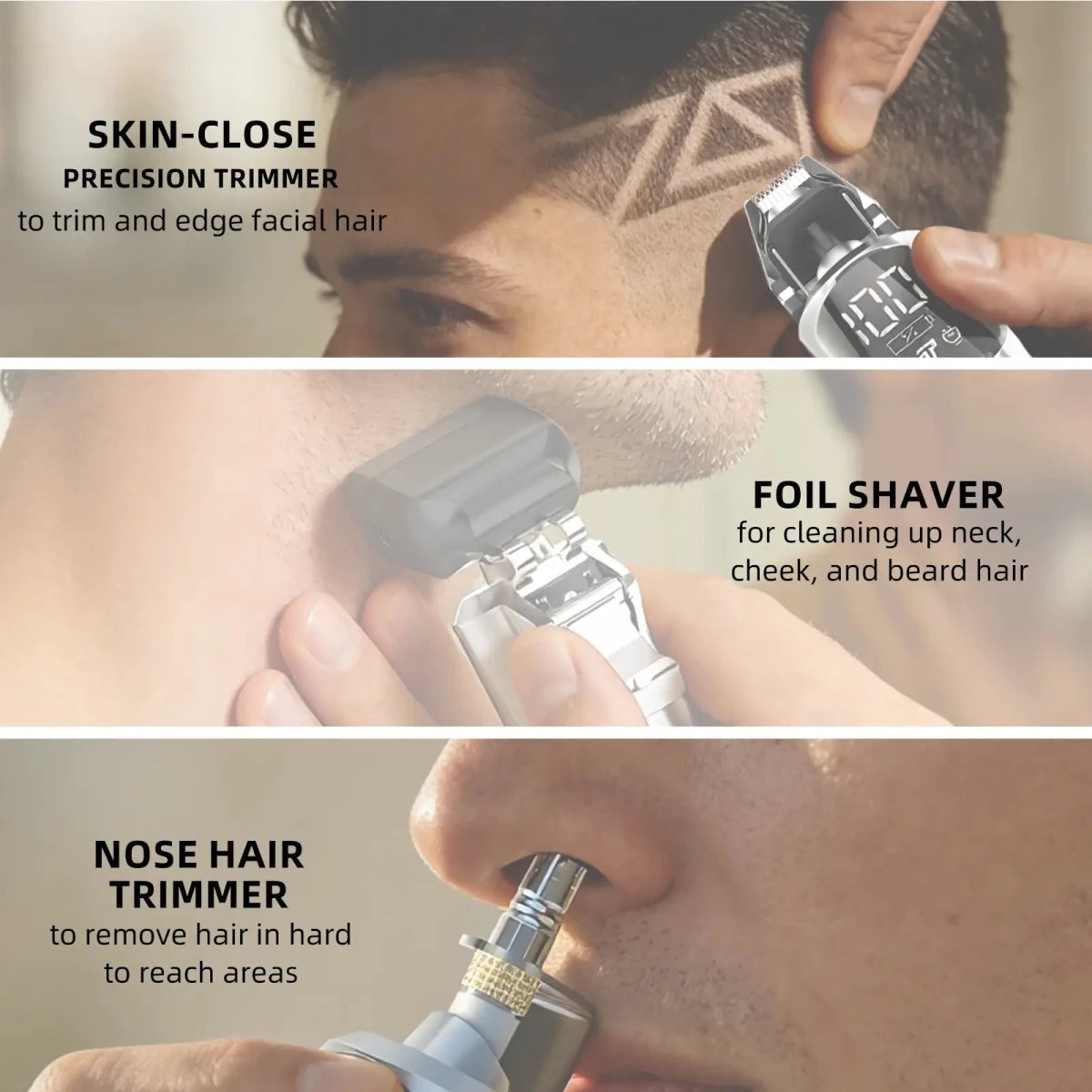 Ufree 6 - in - 1 Professional Beard Trimmer for Men - AMU-2256-Q311-SF