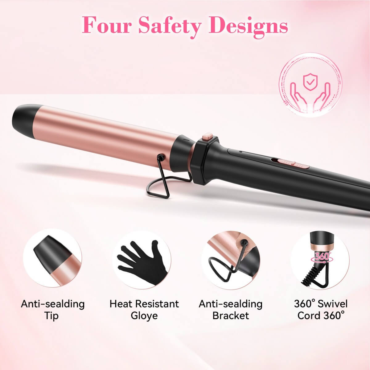 Ufree 7 - in - 1 Curling Iron Set with Thermal Brush - AMU-3166S-M311-SF
