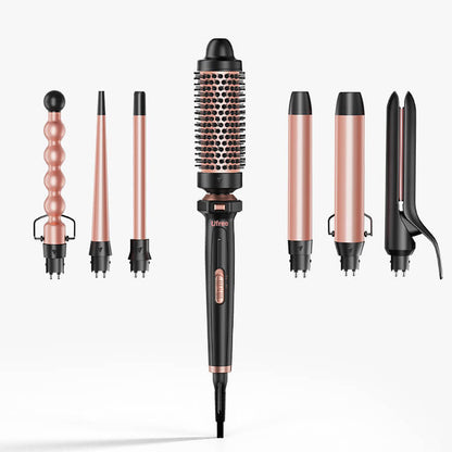 Ufree 7 - in - 1 Curling Iron Set with Thermal Brush - AMU-3166S-M311-SF
