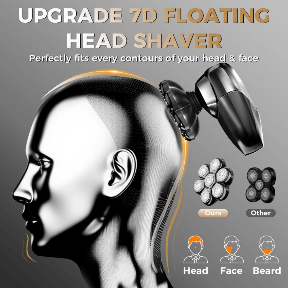 Ufree 7D Rotating Head Shaver IPX7 Waterproof Electric Razor - AMU-2688-Q311-SF