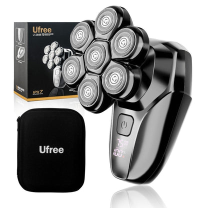 Ufree 7D Rotating Head Shaver IPX7 Waterproof Electric Razor - AMU-2688-Q311-SF