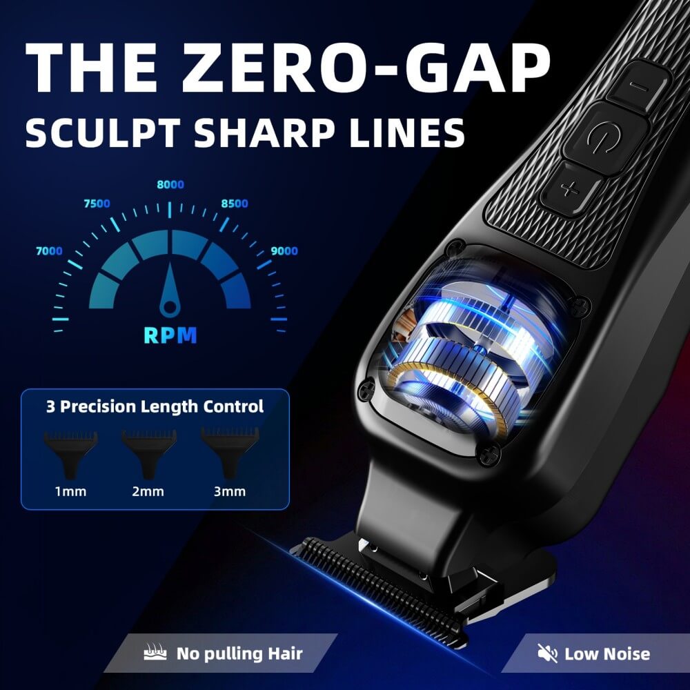 Ufree Barber - Grade Cordless Clipper &amp; Split Trimmer Set - AMU-862-Q331-SF