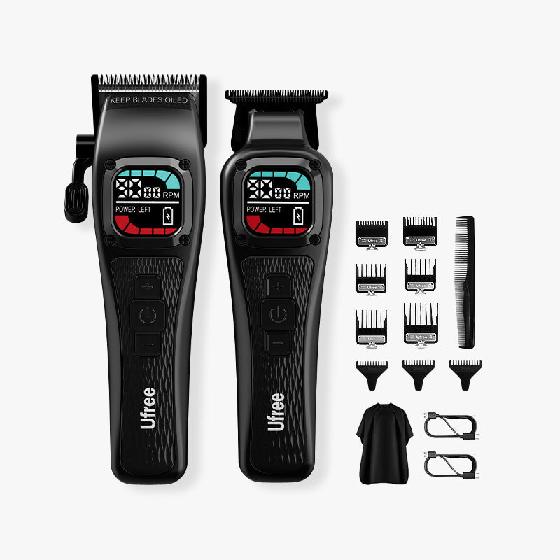 Ufree Barber - Grade Cordless Clipper &amp; Trimmer Set - AMU-862-Q331-SF