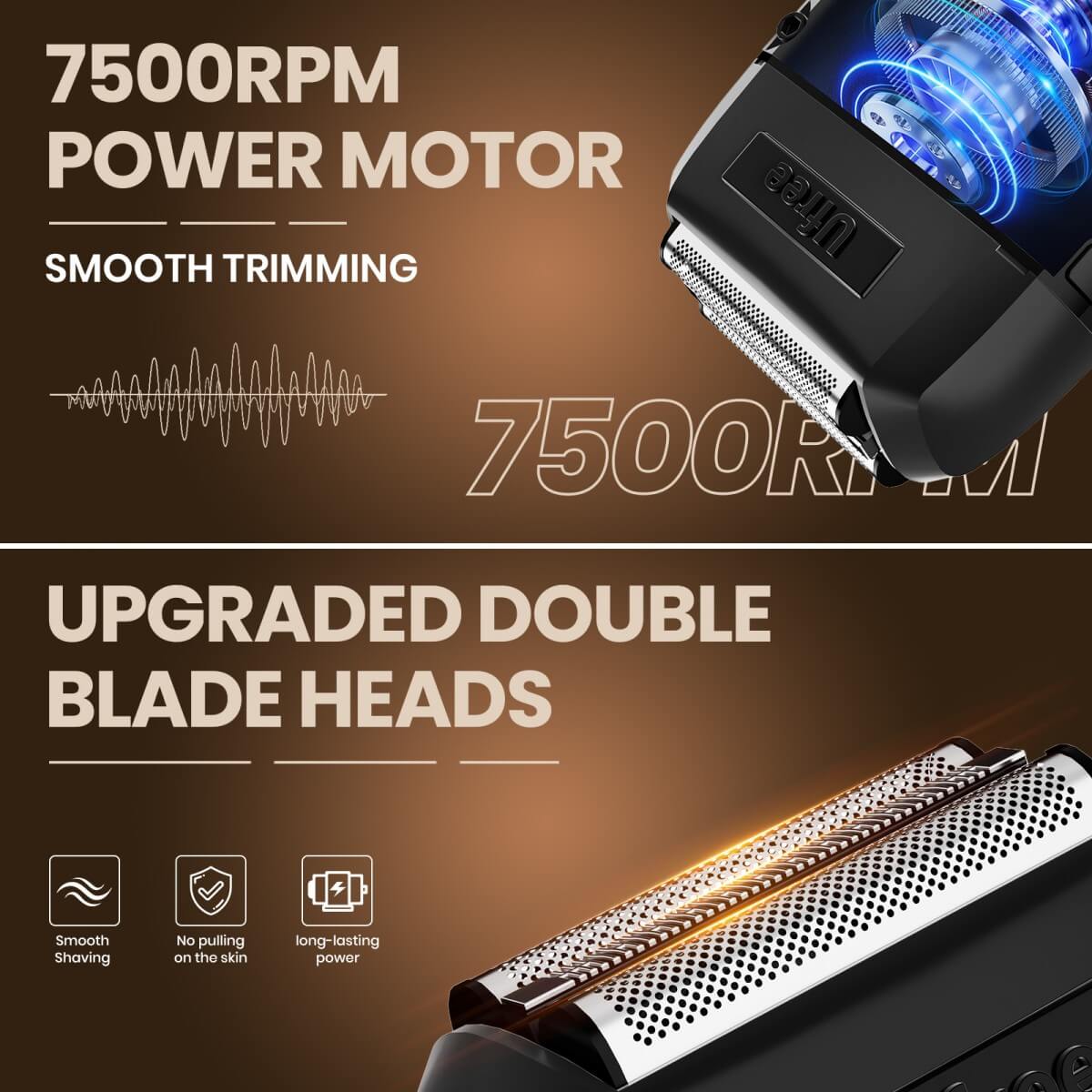 Ufree Beard Trimmer Electric Razor Set - AMU-6118-Q311-SF