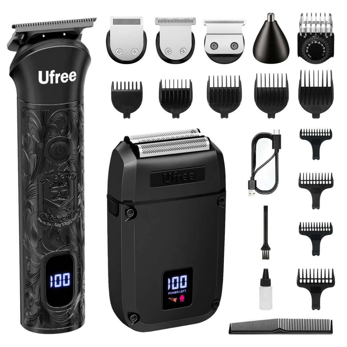 Ufree Beard Trimmer Electric Razor Set - AMU-6118-Q311-SF