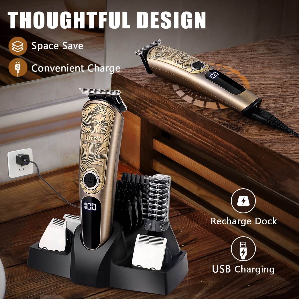 Ufree Beard Trimmer Electric Razor Shaver - U-2216-Q311-SF