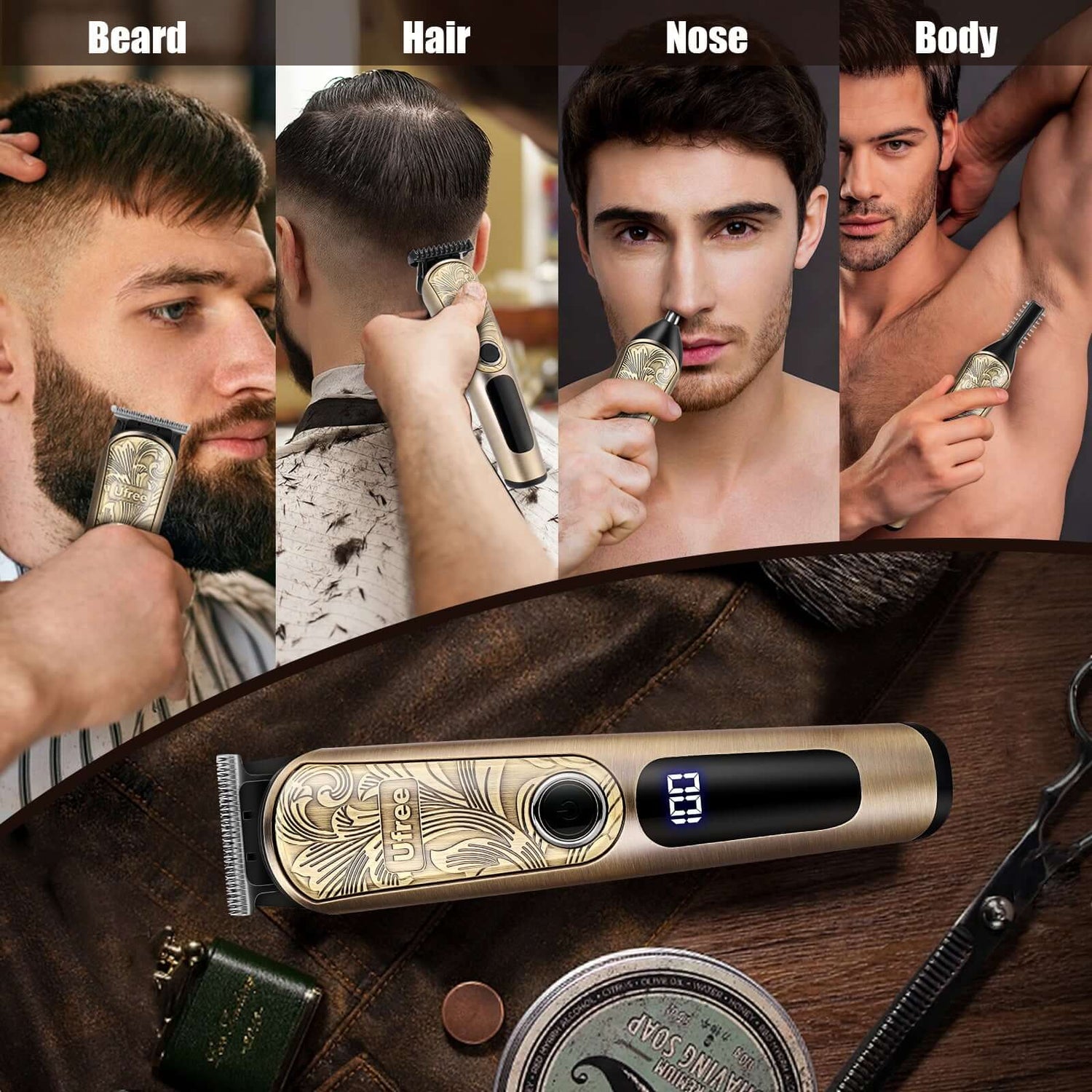Ufree Beard Trimmer Electric Razor Shaver - U-2216-Q311-SF