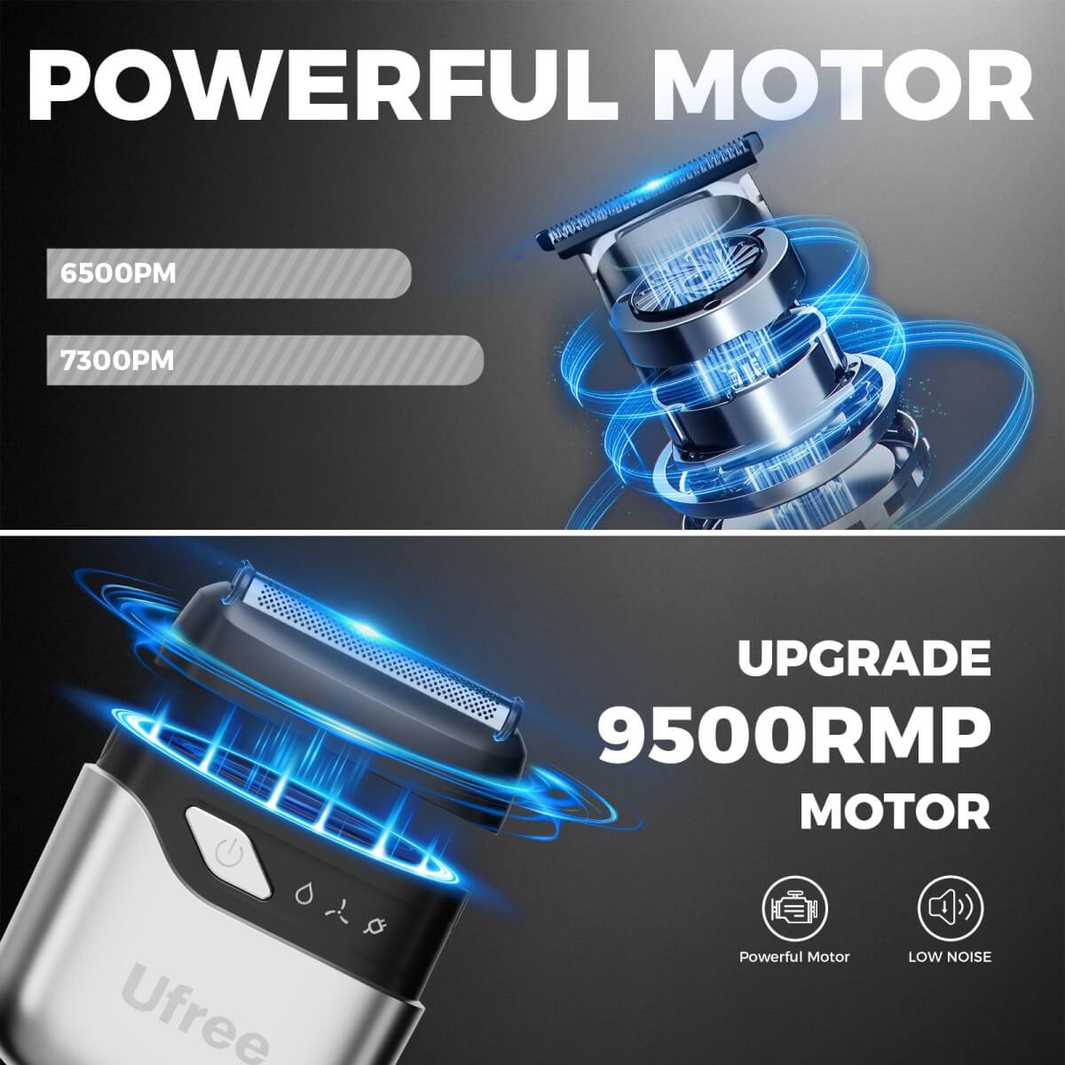 Ufree Beard Trimmer Foil Shaver Traval Set - AMU-6216-Q311-SF