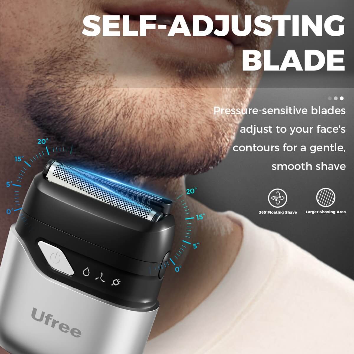 Ufree Beard Trimmer Foil Shaver Travel Set - AMU-6216-Q311-SF