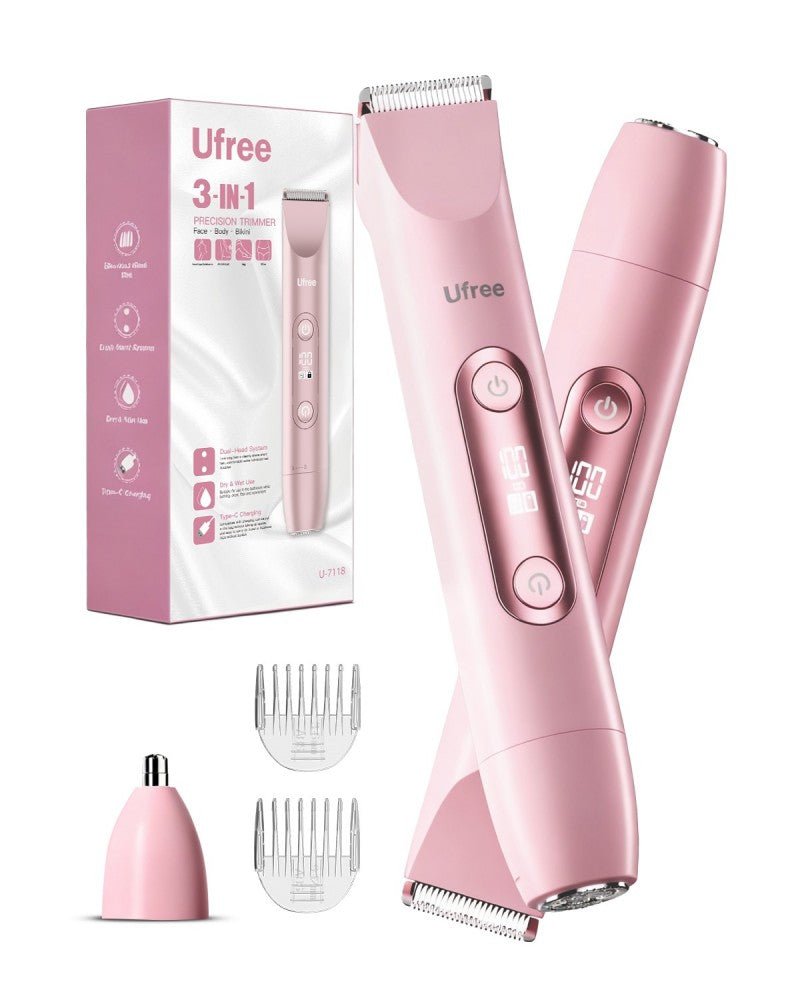 Ufree Bikini Trimmer Electric Razors for Women Dual Head - AMU-7118-Q311-SF