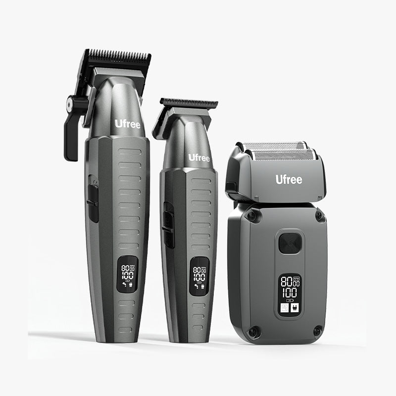 Ufree Cordless Barber Clipper Trimmer Shaver 3 Pcs Set - AMU-6218-Q311-SF