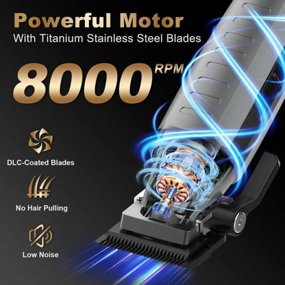 Ufree Cordless Barber Clippers and Trimmers Set for Hair Cutting and Grooming - AMU-6218-Q311-SF