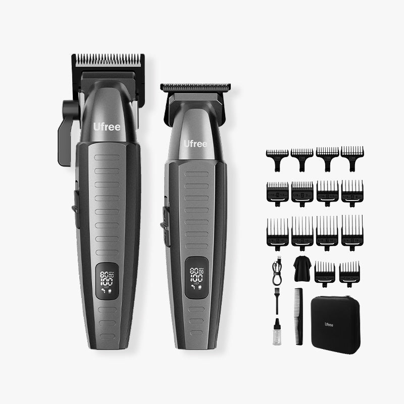 Ufree Cordless Clipper &amp; Trimmer Combo Set with Storage Bag - AMU-858-Q311-SF