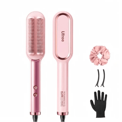 Ufree Double - Row Negative Ion Hair Straightener Brush - DTCUF-S106001