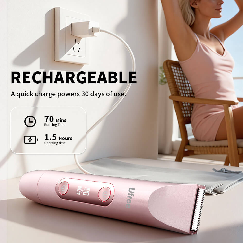 Ufree Bikini Trimmer Electric Razors for Women Dual Head - AMU-7118-Q311 - 
