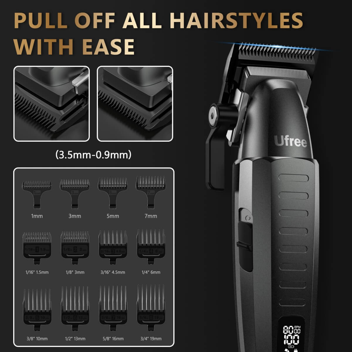 Ufree Hair Clipper with Barber Bag Set - AMU-858-Q311-SF