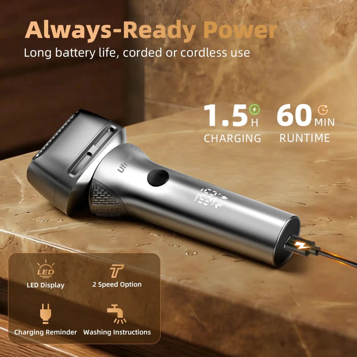 Ufree Professional Electric Foil Shaver - AMU-3126-Q311-SF