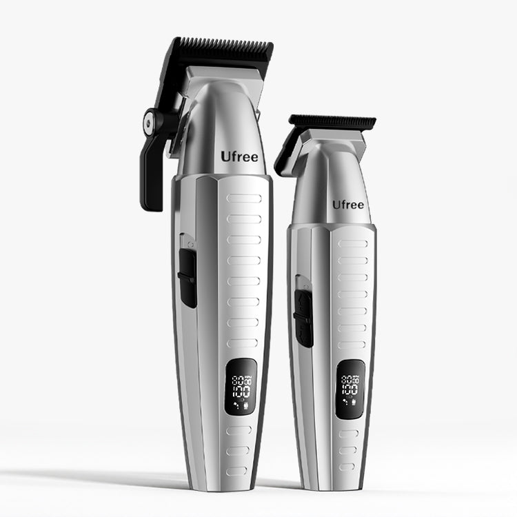 Two Ufree hair trimmers on a white background