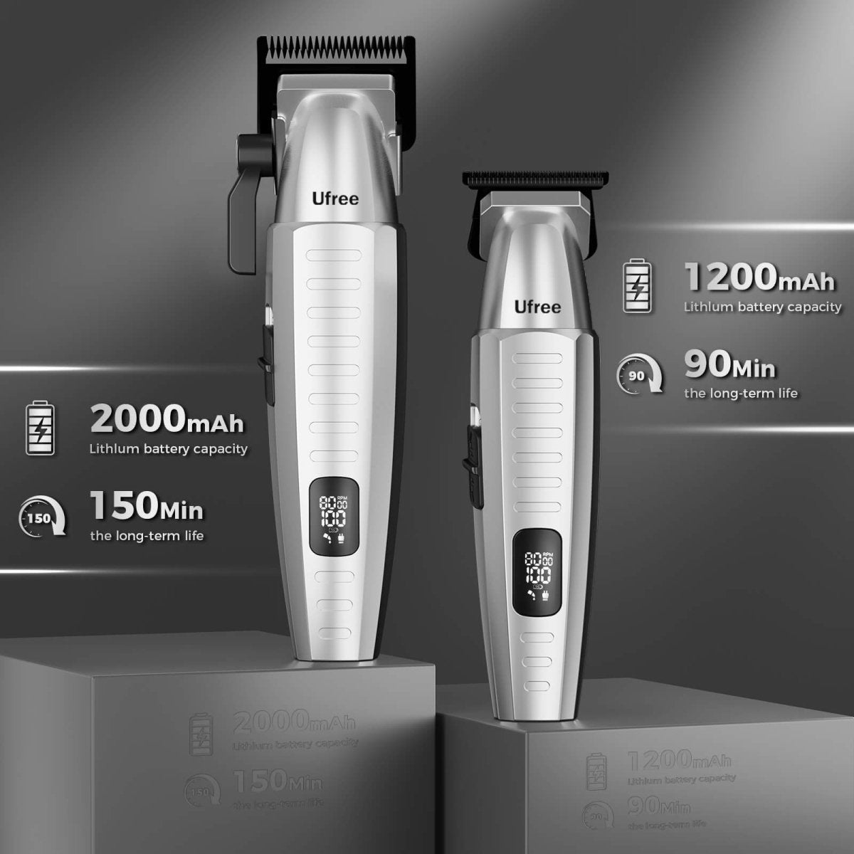 Ufree Professional Hair Clippers and Trimmers Set for Men with Bag - AMU-858-Q321-SF